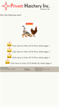 Mobile Screenshot of privetthatchery.com